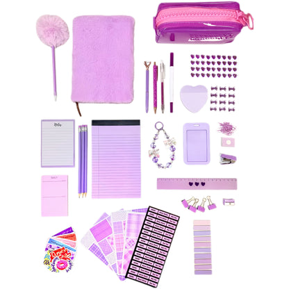 Purple Stationery Set for Students