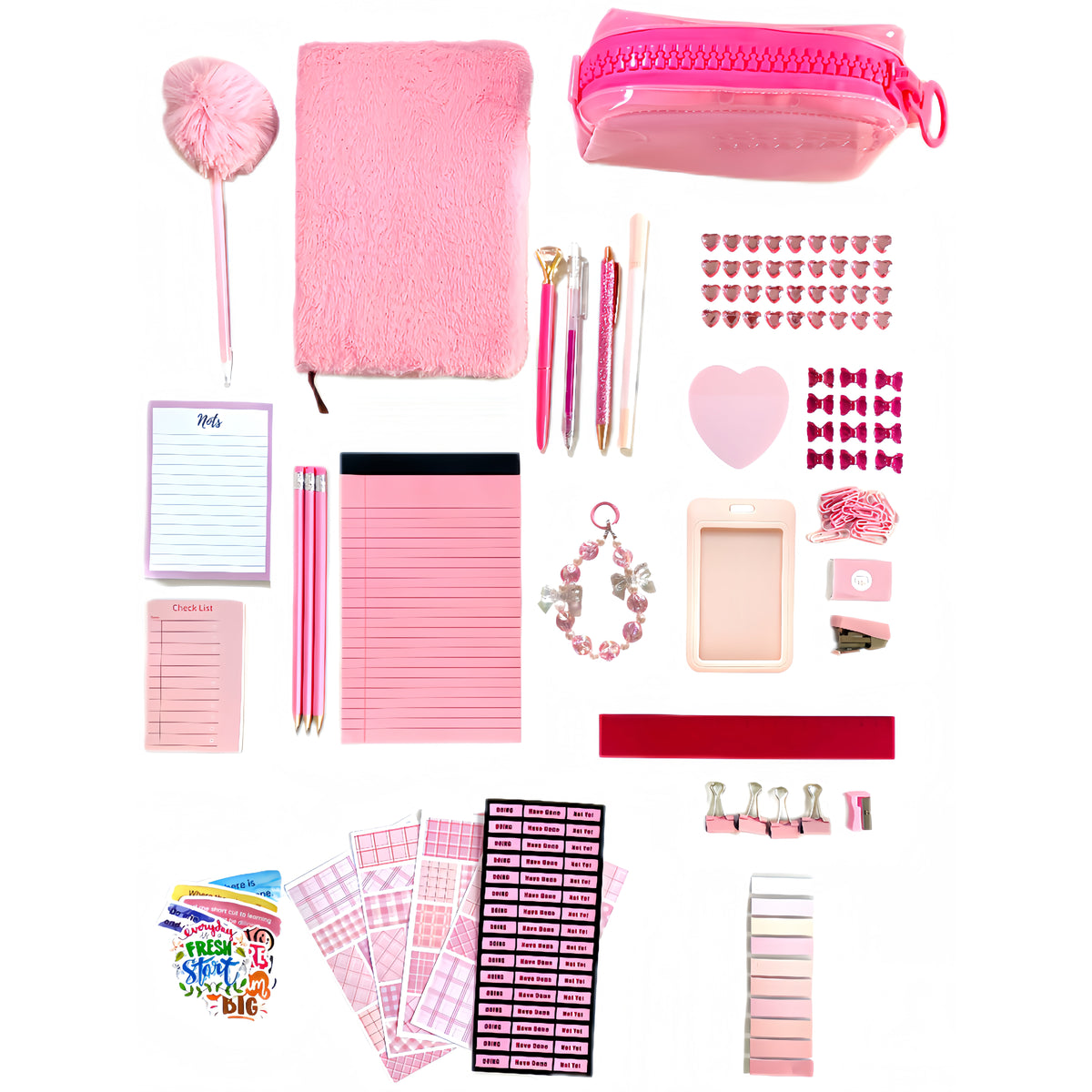 Pink Stationery Set for Students