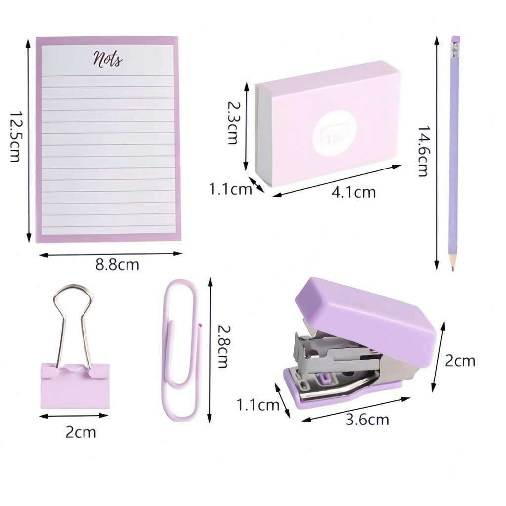 Purple Stationery Set for Students