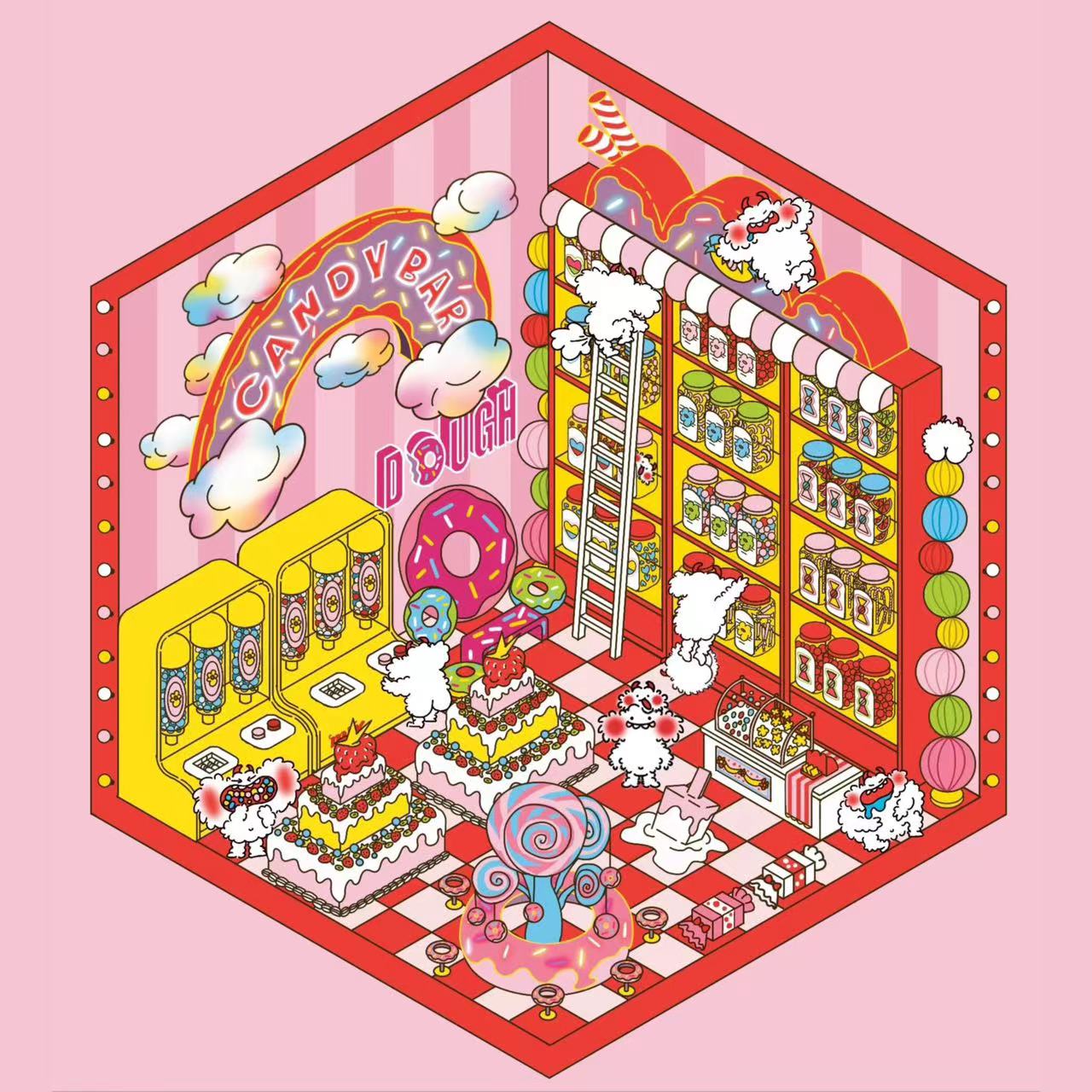 Luminous Sticker Scene:Make A Donut Shop|Christmas Party|Luminous Halloween Night|My Home|Seaside