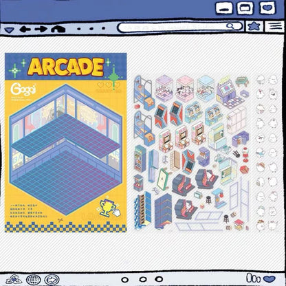 Sticker Scenes! DIY Coffee Flower|Panda Tea House|Bakery Shop|Apartment|Chocolate Factory