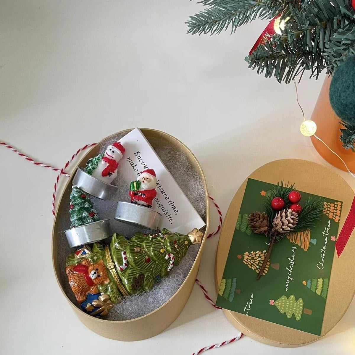 Christmas Bear Candle Gift Box