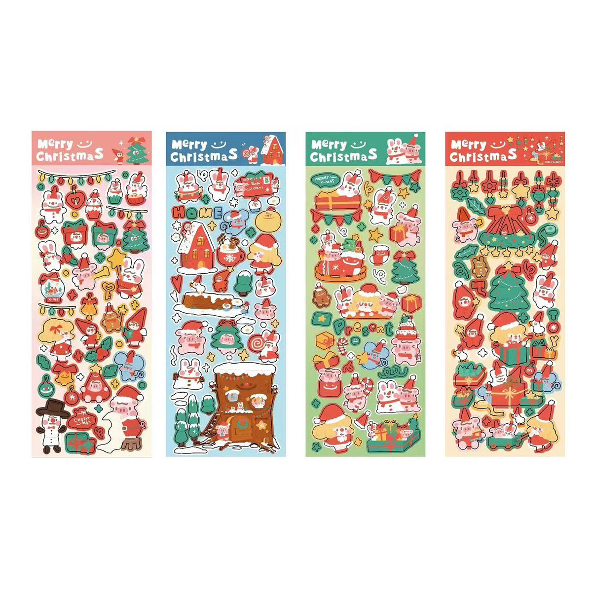 Christmas Stickers|Scrapbook Stickers|Sticker Sheet|Journal Stickers