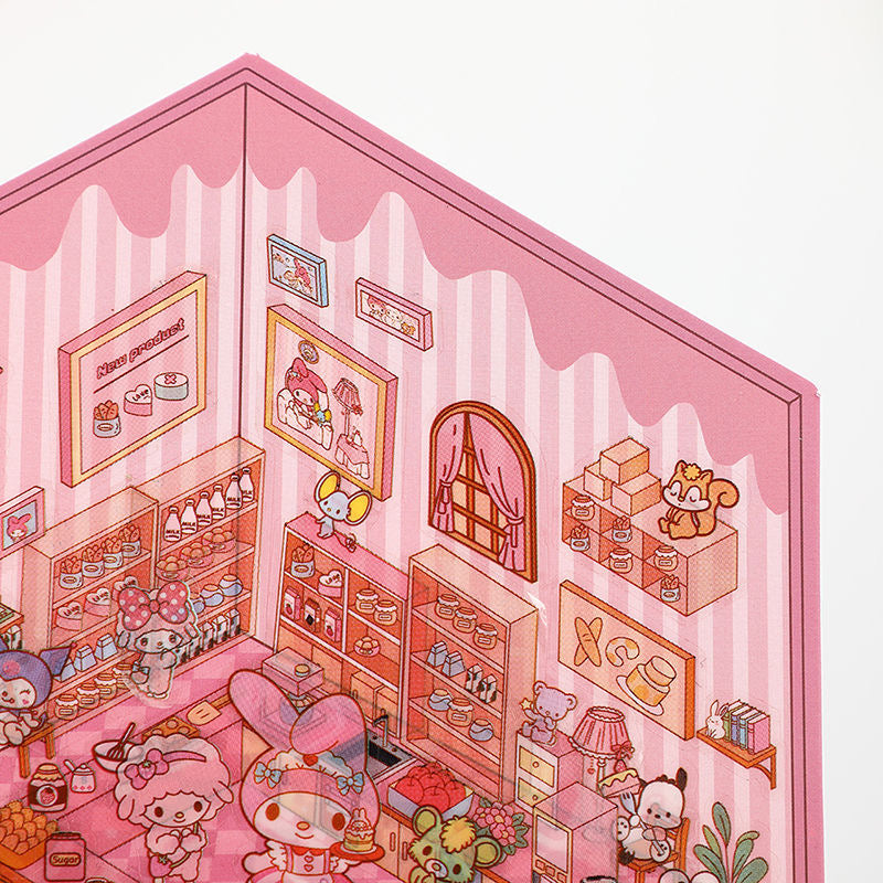 Cute Stickers Scene Kawaii Cartoon 3D Stickers