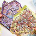 Big Sticker Scene! Make Your Own Magic Academy|Mobile Castle|Ice World|Garden