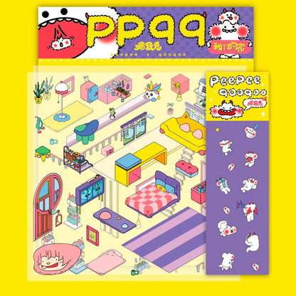 Luminous Sticker Scene:Make A Donut Shop|Christmas Party|Luminous Halloween Night|My Home|Seaside