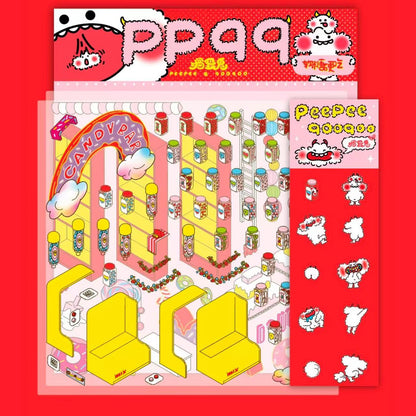 Luminous Sticker Scene:Make A Donut Shop|Christmas Party|Luminous Halloween Night|My Home|Seaside