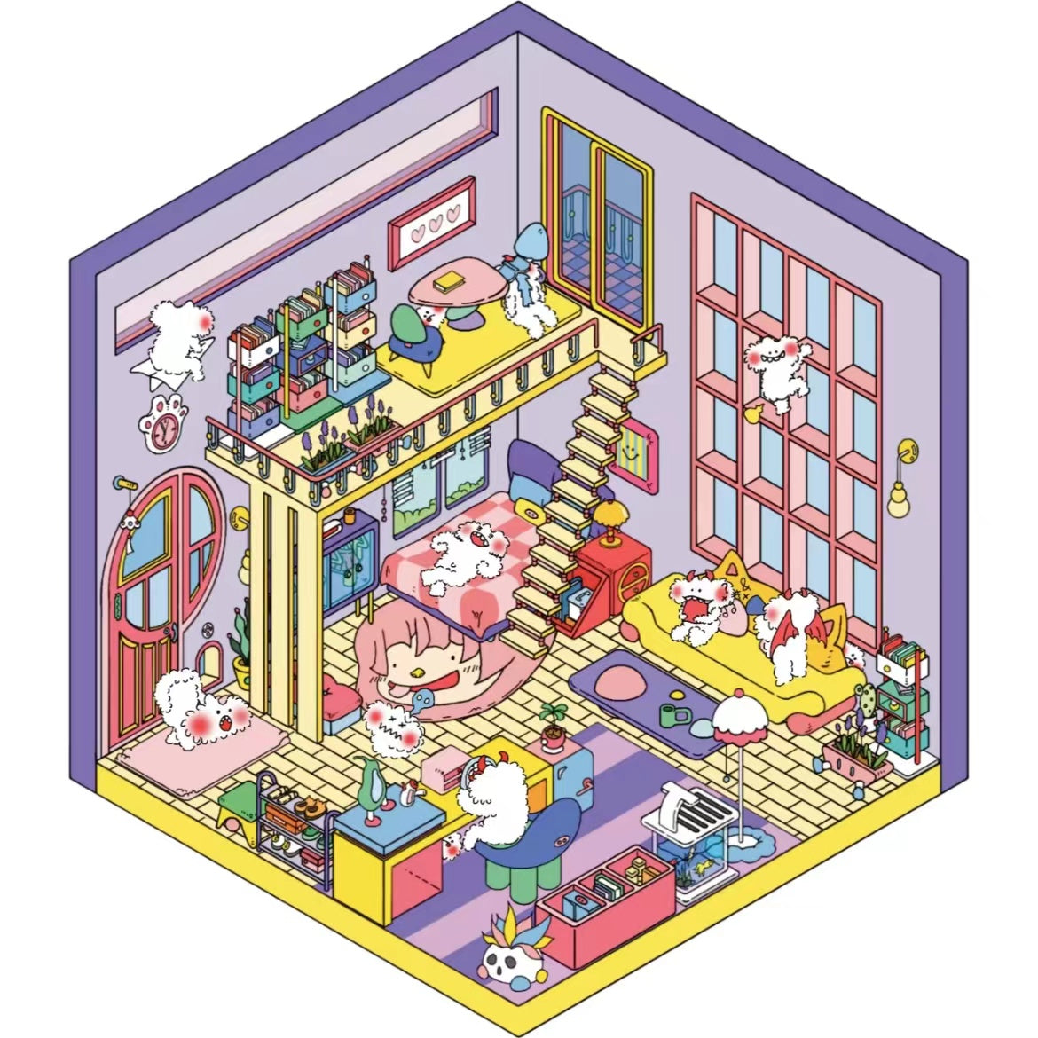 Luminous Sticker Scene:Make A Donut Shop|Christmas Party|Luminous Halloween Night|My Home|Seaside