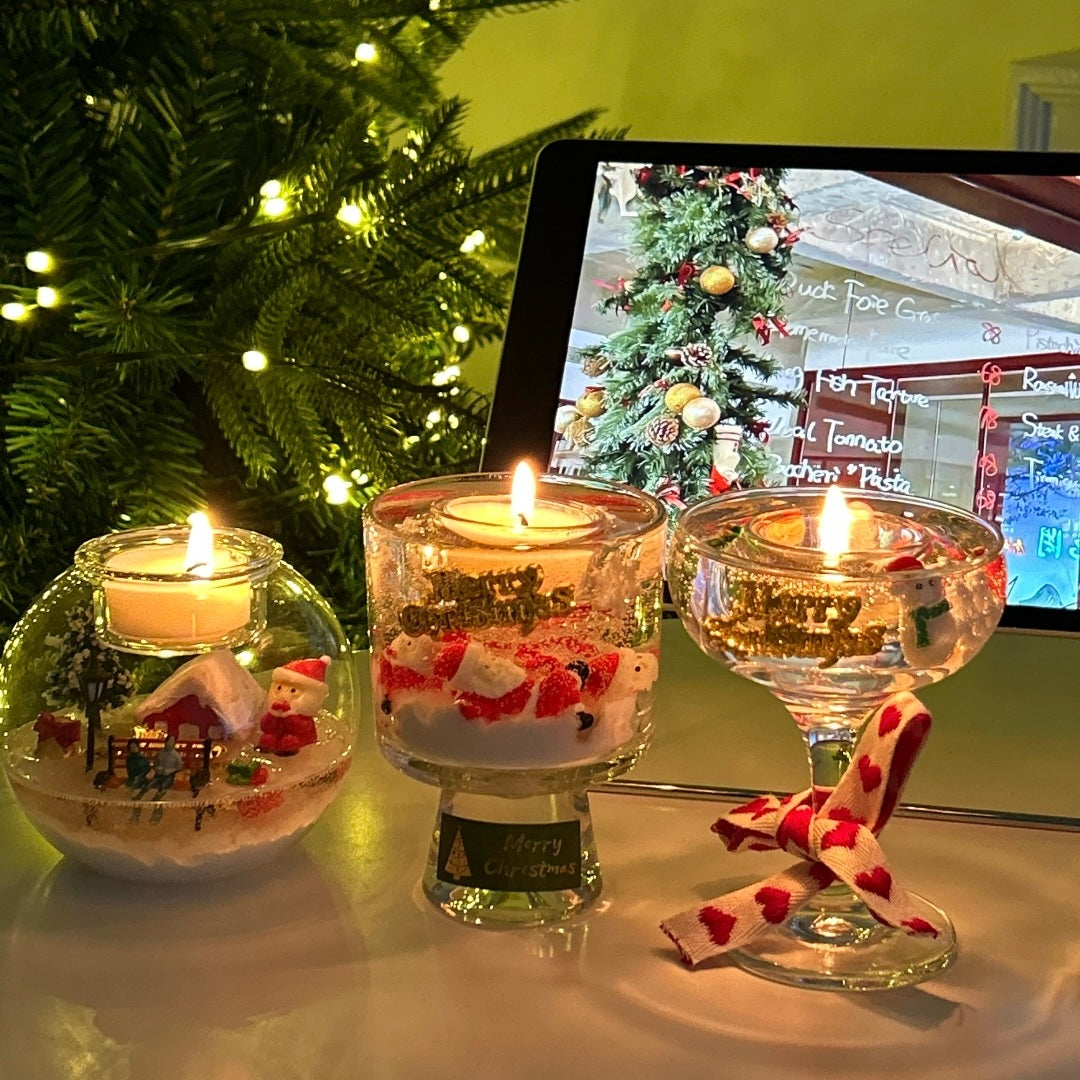 Handmade Christmas Candle Gift Box