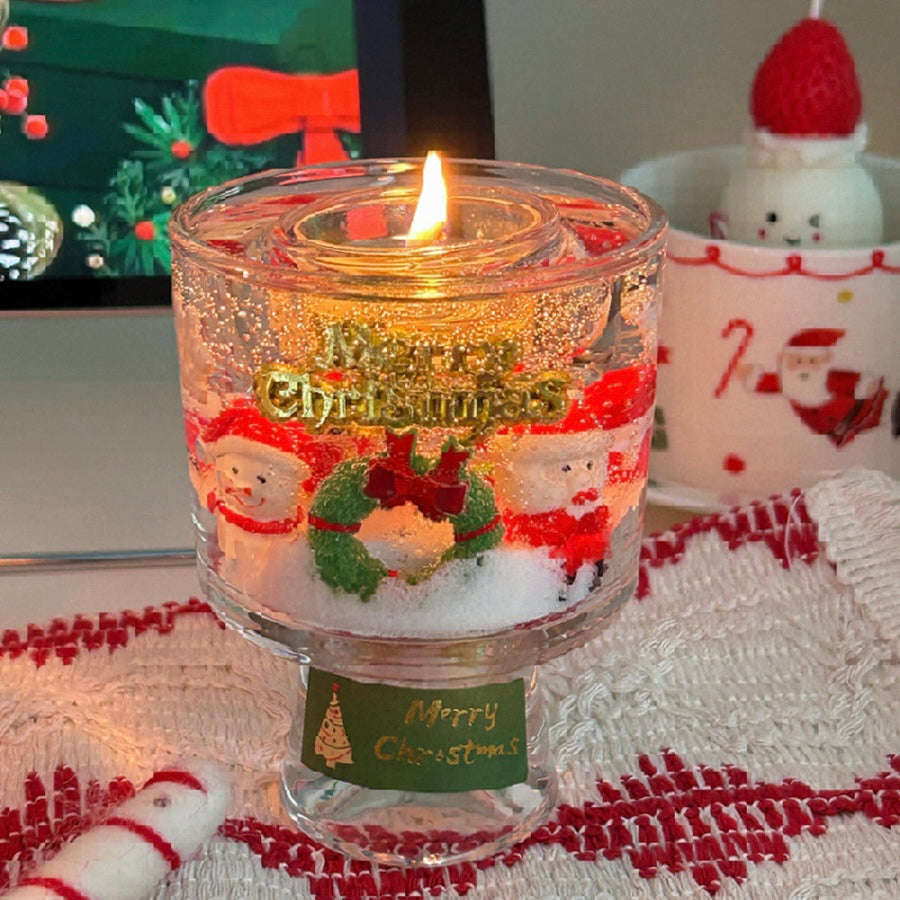 Handmade Christmas Candle Gift Box