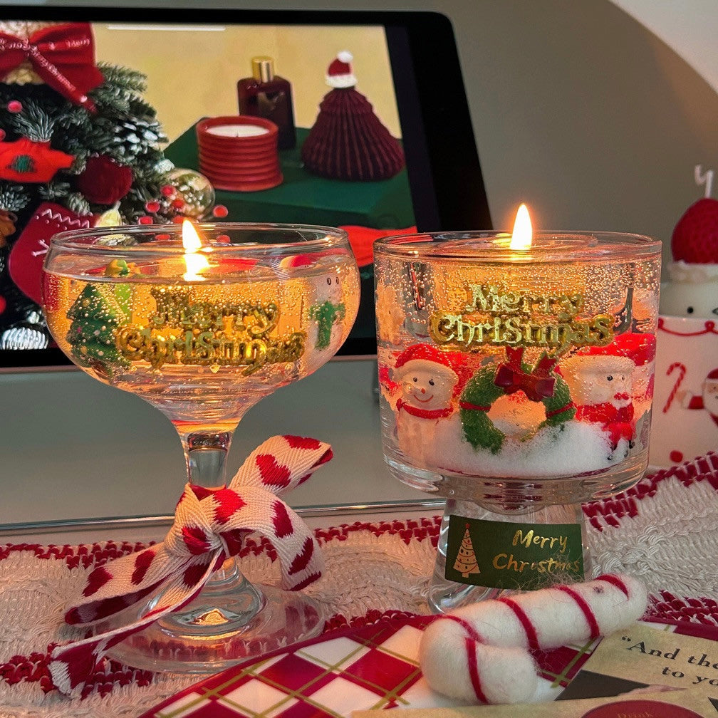 Handmade Christmas Candle Gift Box