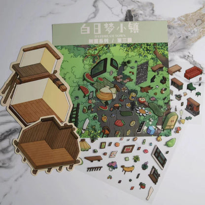 Create Tree House Dream Room Sticker Scene DIY 3D Miniature Scene
