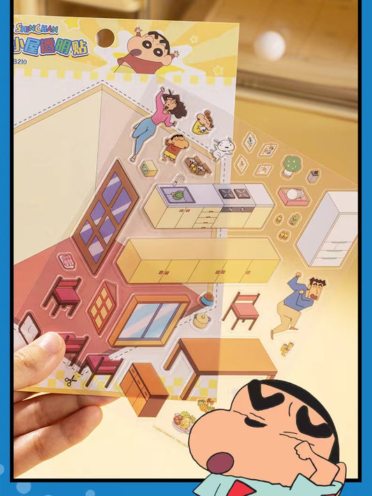 DIY Japanese Anime 3D Sticker Scene,Kindergarten Dining Room Living Room