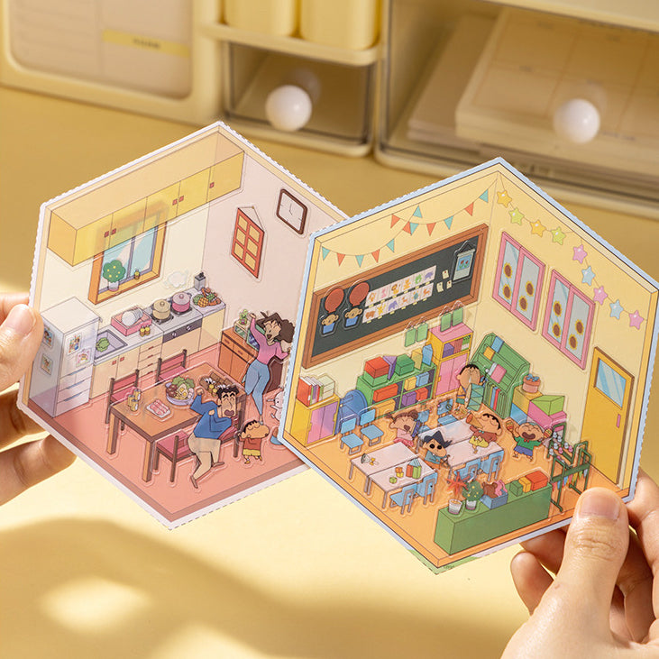 DIY Japanese Anime 3D Sticker Scene,Kindergarten Dining Room Living Room