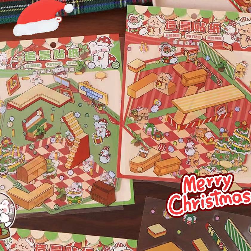 Christmas Sticker Scene