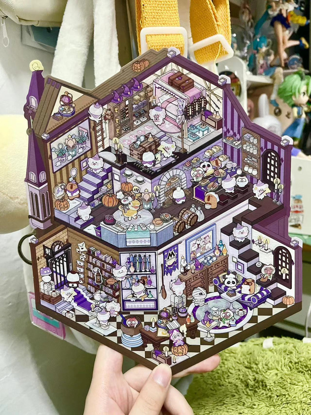 Big Sticker Scene! Make Your Own Magic Academy|Mobile Castle|Ice World|Garden