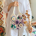 Handmade Camellia Crochet bag