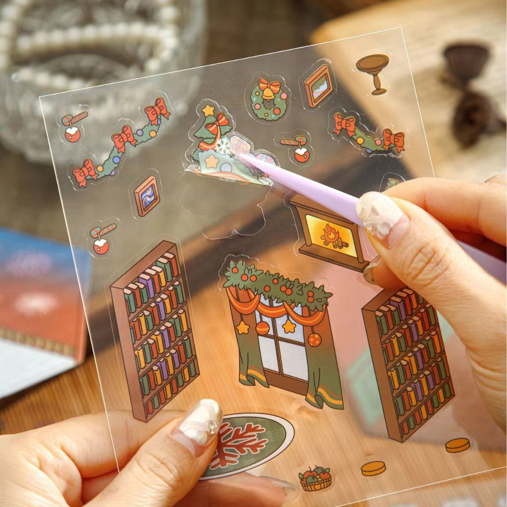 Sticker Scene! Flower Coffee|Cruise Ship Party|Capybara Home|Christmas House|Panda Bookstore