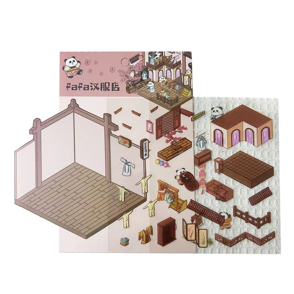 Sticker Scene! Flower Coffee|Cruise Ship Party|Capybara Home|Christmas House|Panda Bookstore