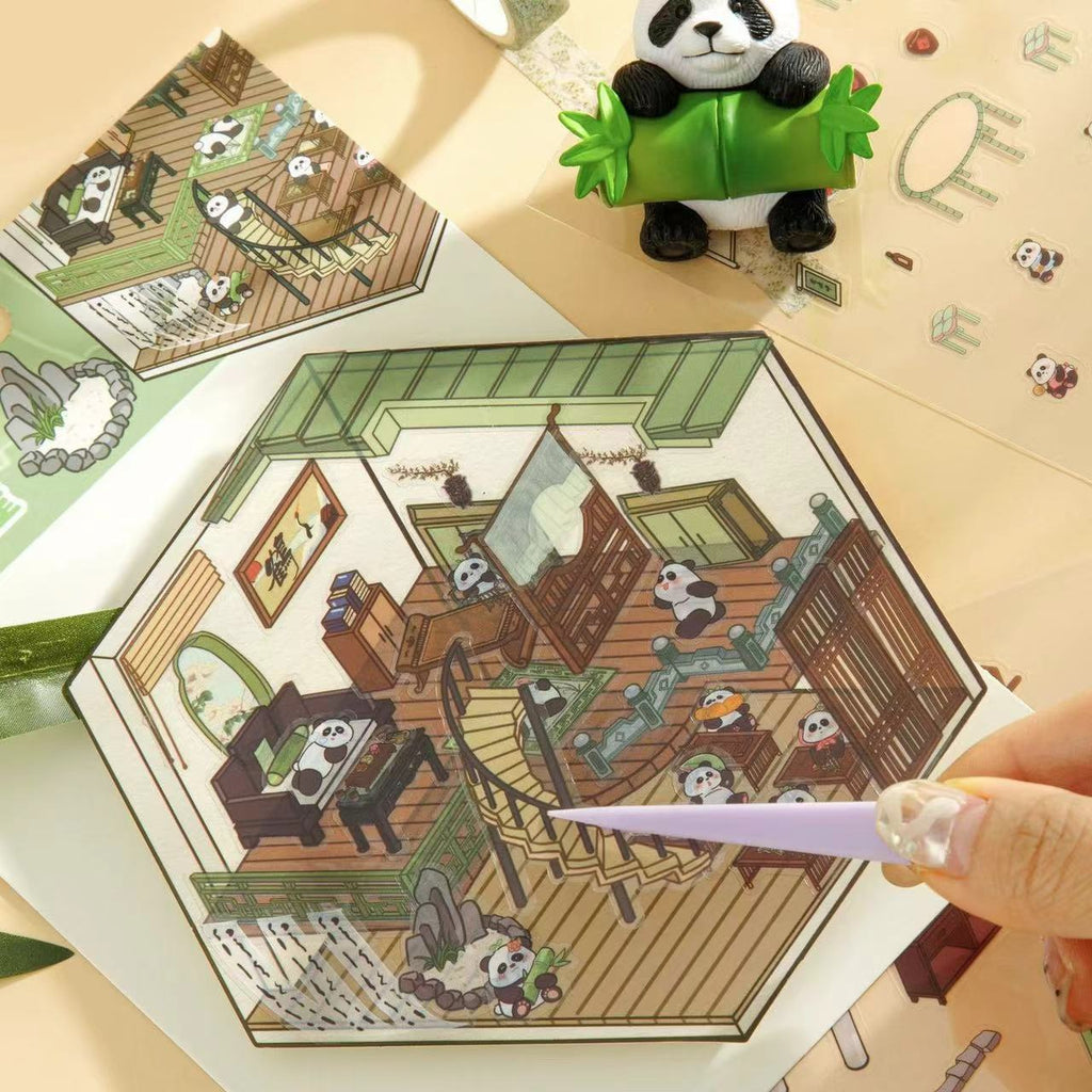 Sticker Scene! Flower Coffee|Cruise Ship Party|Capybara Home|Christmas House|Panda Bookstore