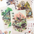 Traditional Chinese Style Scene DIY Sticker Landscape Sticker