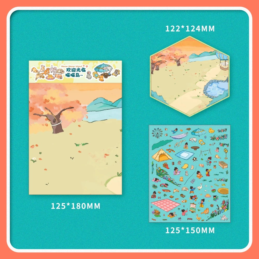 DIY Sticker Scene! Cabin|Milk Factory|Christmas House|Spring Outing|Temple Fair