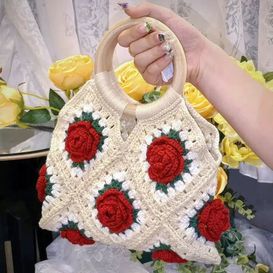Rose Crochet Bag