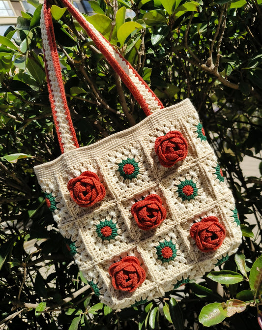 Handmade Granny Square Bag Crochet Bag