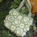 Granny Square Green Crochet Bag