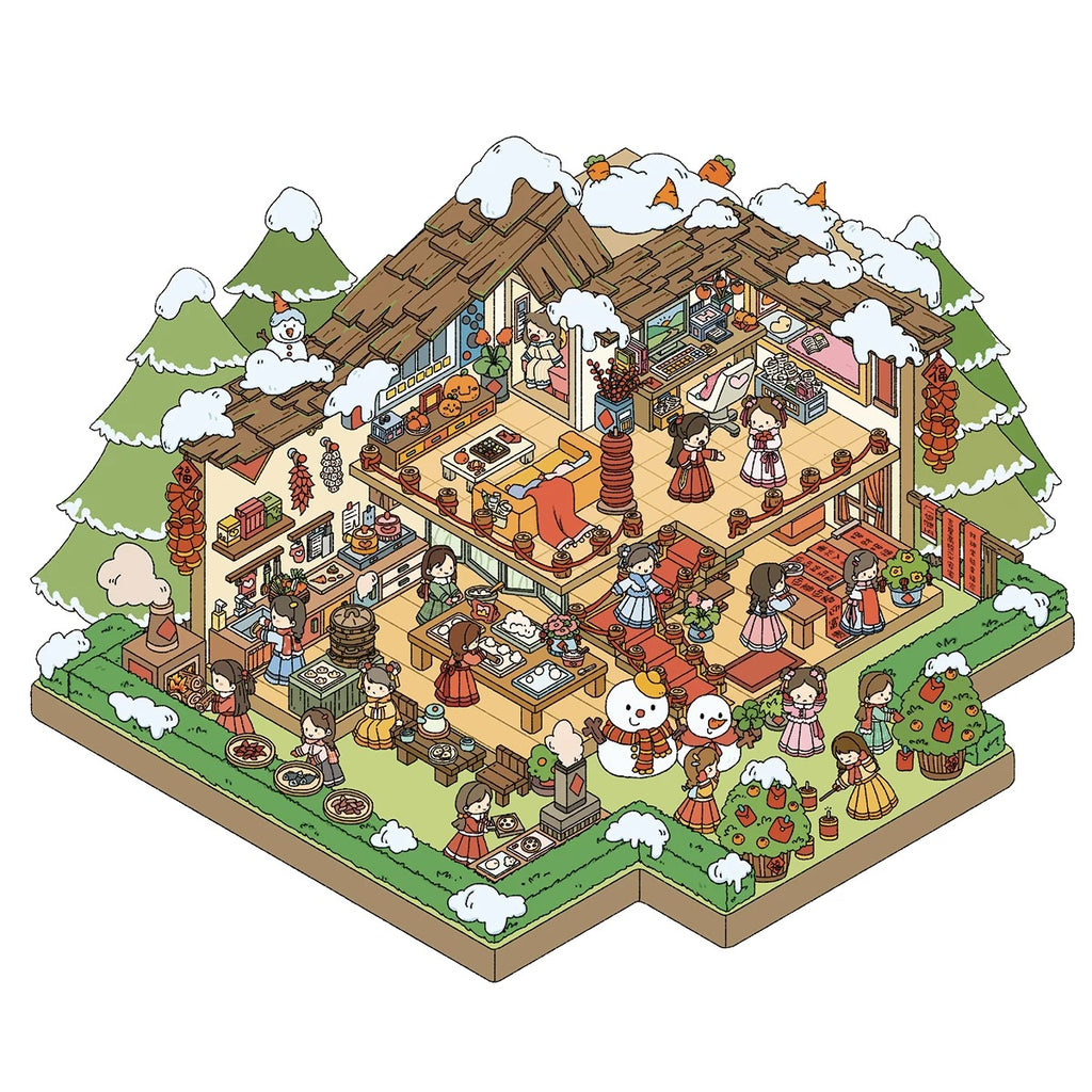 DIY Sticker Scene,Make a Magic Potion Shop Restaurant Happy New Year