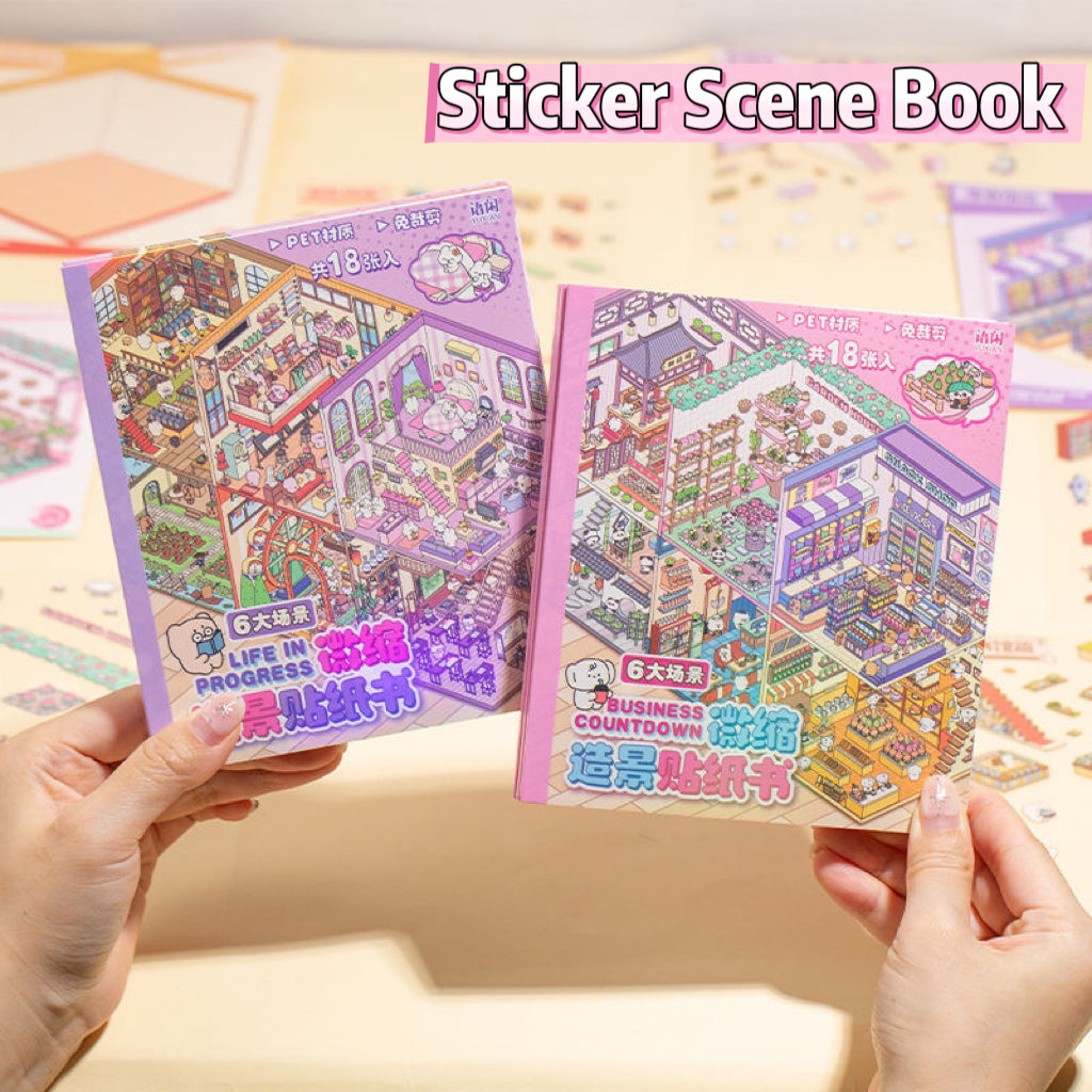 Sticker Scene Book 6 Different Themes – LOVE WISD
