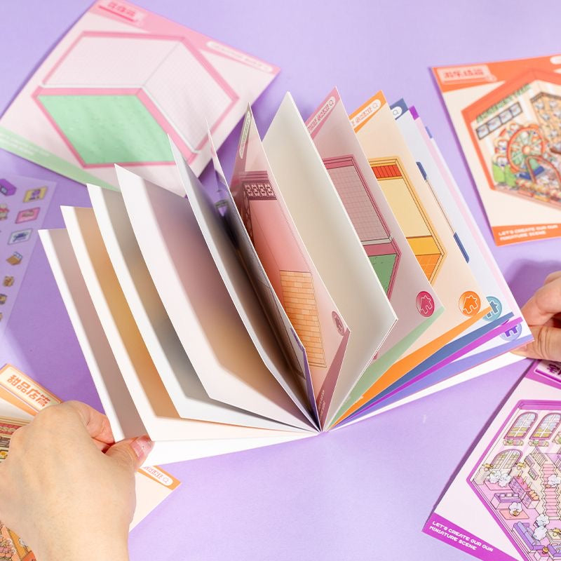 Sticker Scene Book 6 Different Themes