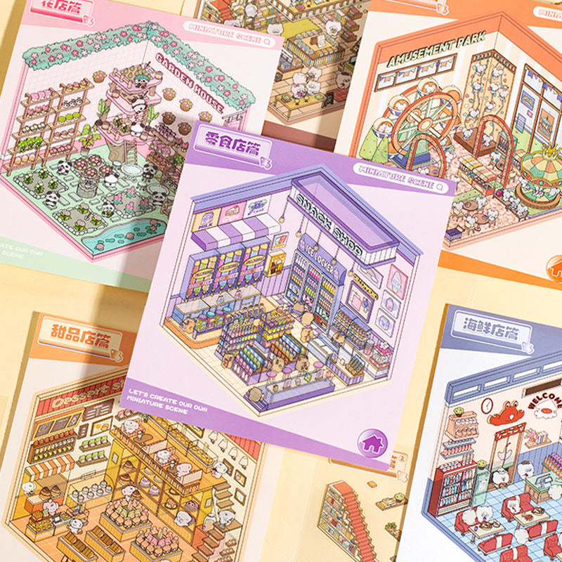 Sticker Scene Book 6 Different Themes