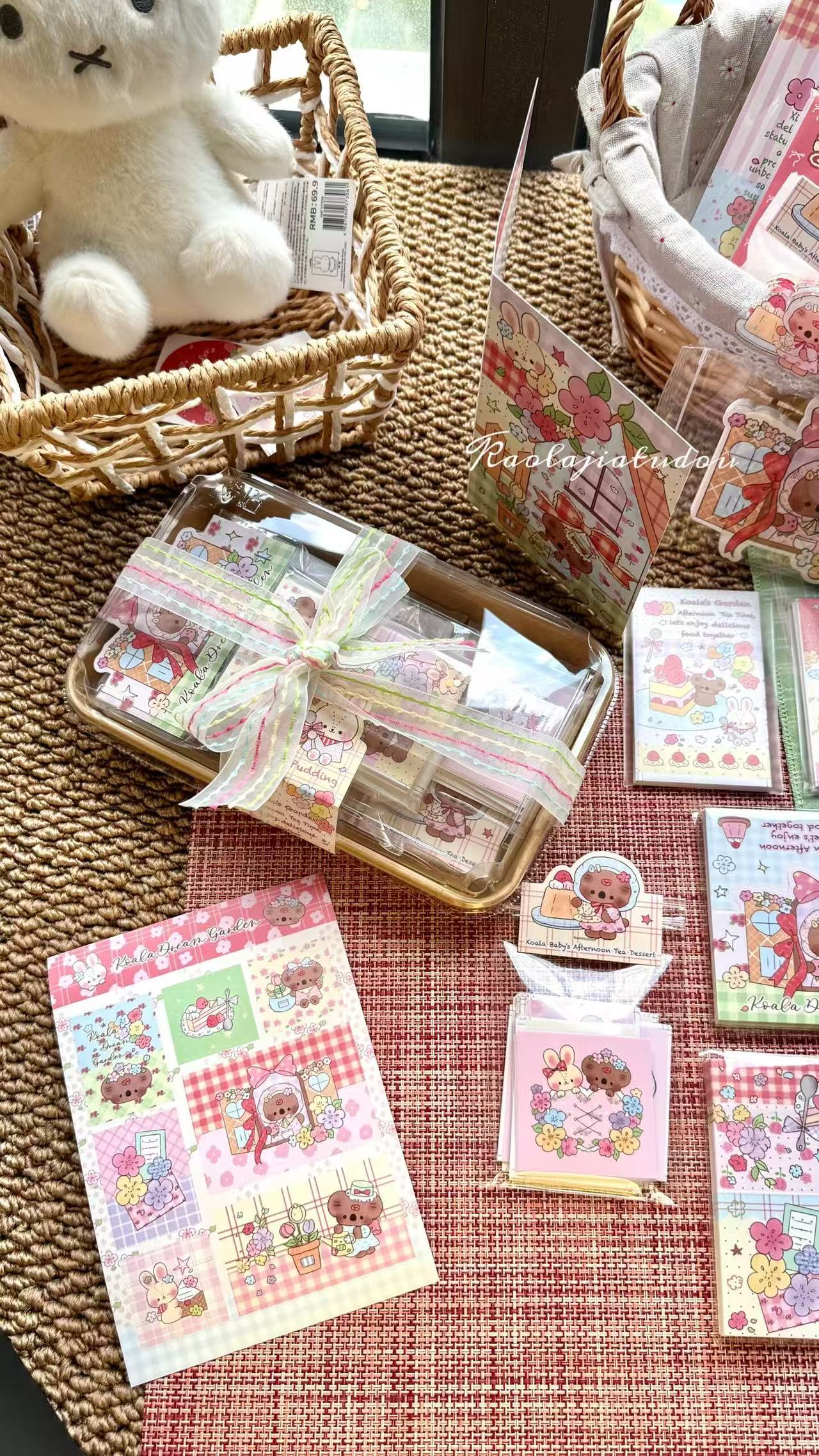 Koala Dream Garden Ephemera Kit for Journaling Packaging