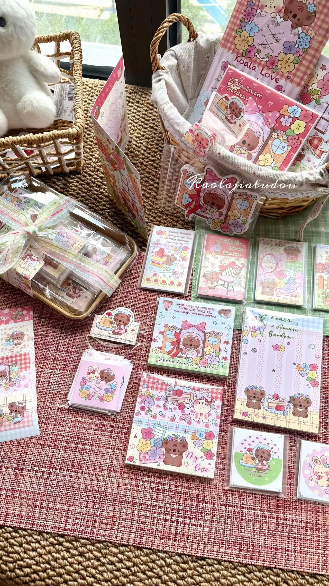 Koala Dream Garden Ephemera Kit for Journaling Packaging