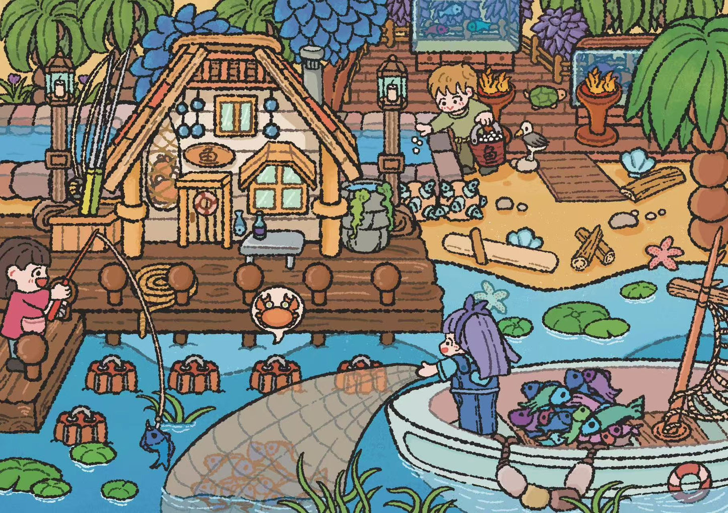 3D Sticker Scene Melody in Wonderland Masterpiece Studio Farm Tales