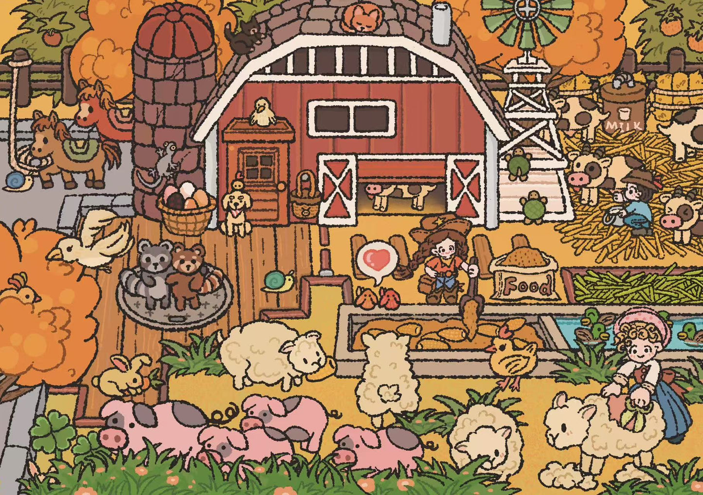 3D Sticker Scene Melody in Wonderland Masterpiece Studio Farm Tales