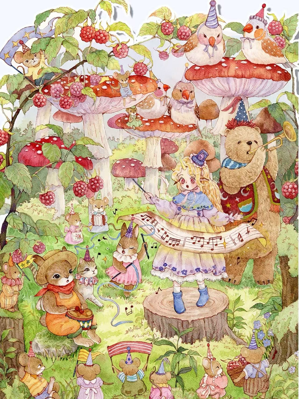 3D Landscape Stickers-Watercolor Fairytale Collection