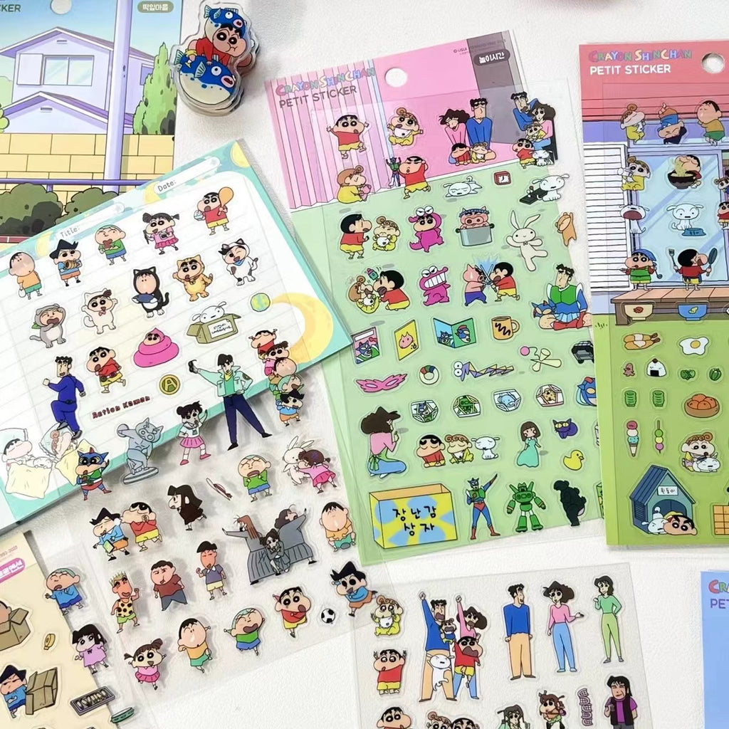 6PCS Japanese Anime 3D Sticker Scene