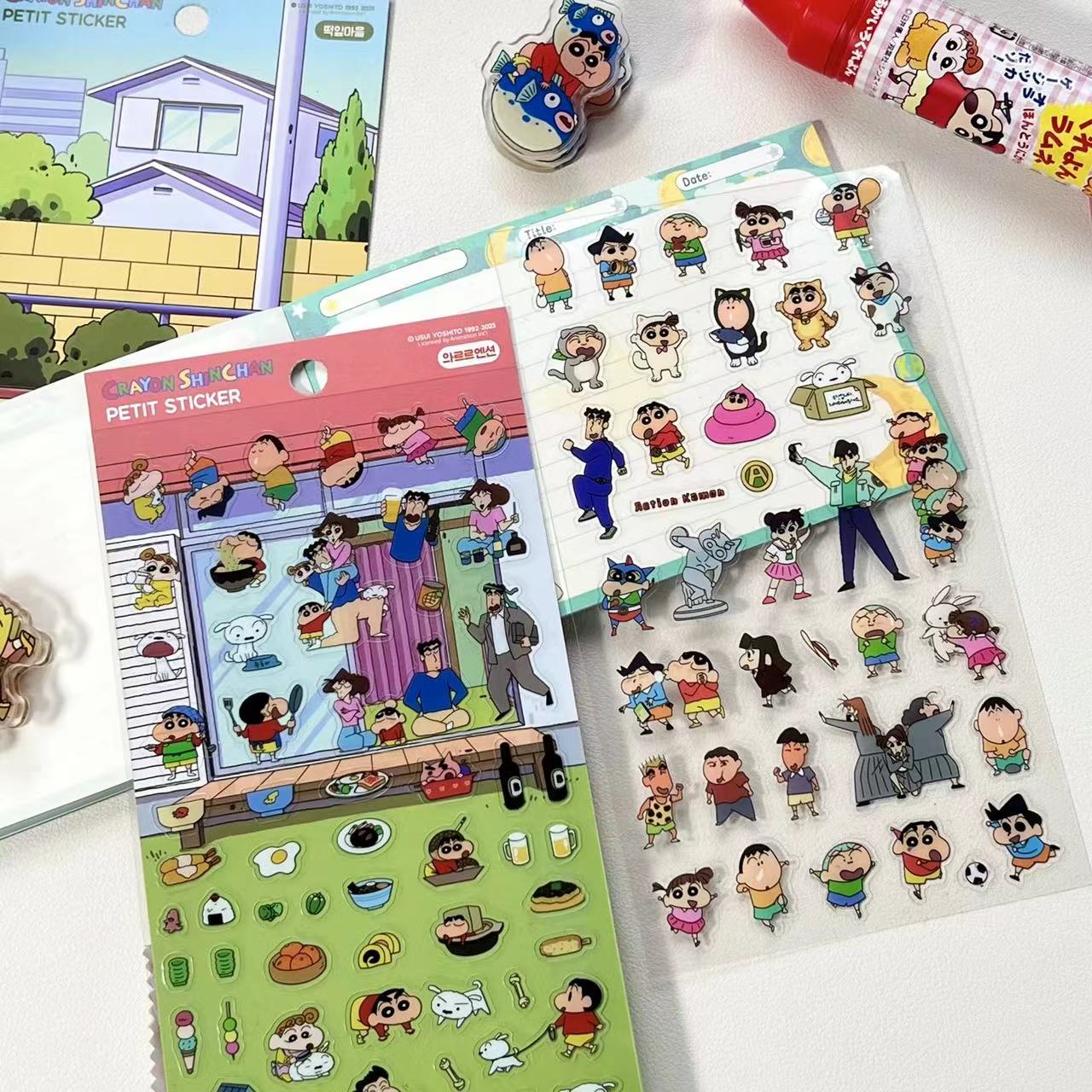 6PCS Japanese Anime 3D Sticker Scene