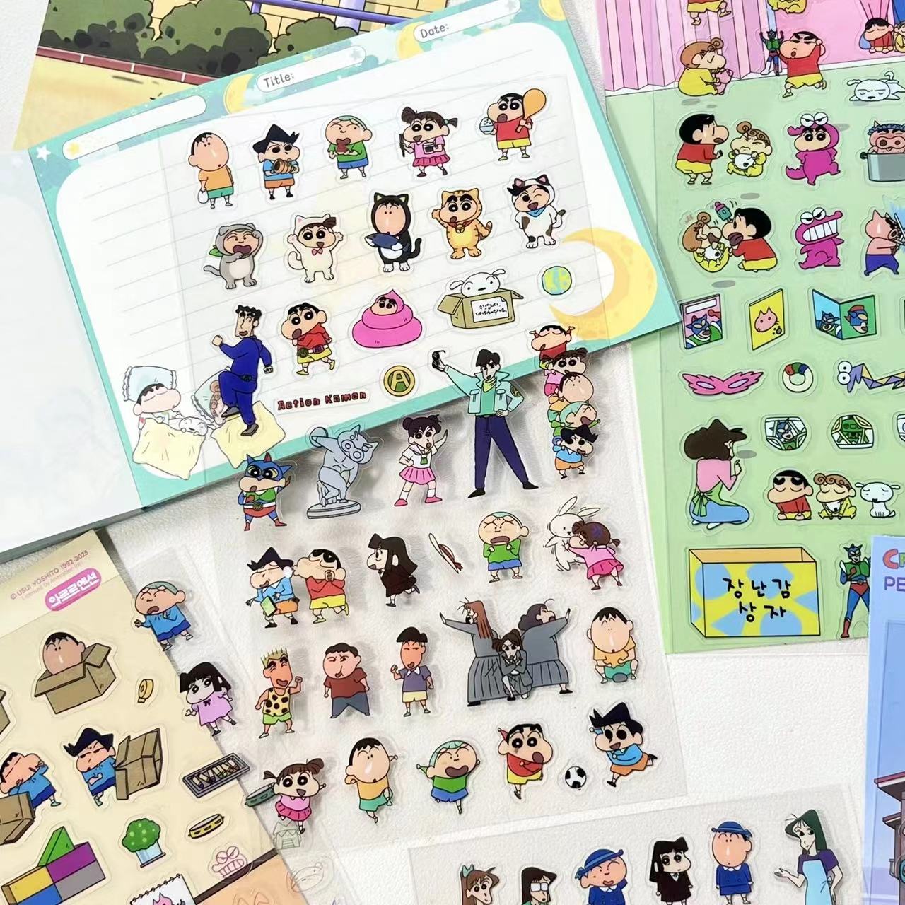 6PCS Japanese Anime 3D Sticker Scene