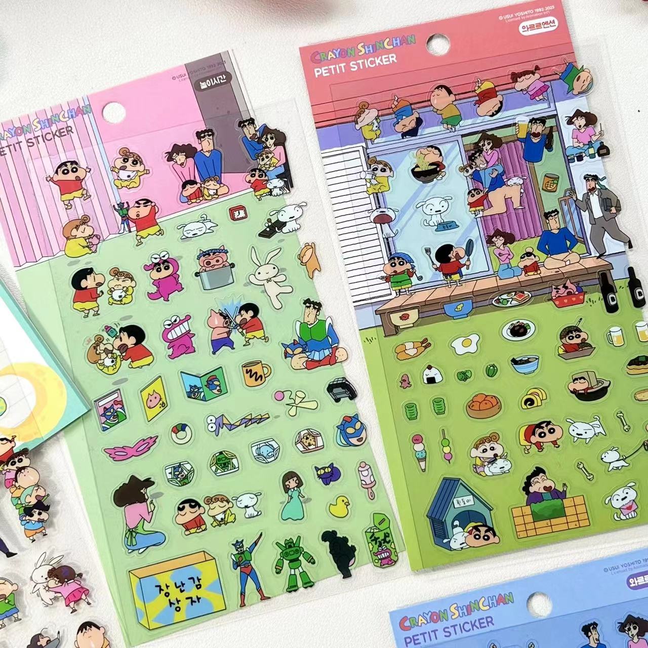6PCS Japanese Anime 3D Sticker Scene