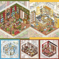Build a Miniature House Bedroom Sew Shop Living Room Kitchen Bathroom Sticker