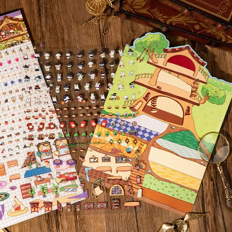 Big Size 3D Miniature Scene Stickers