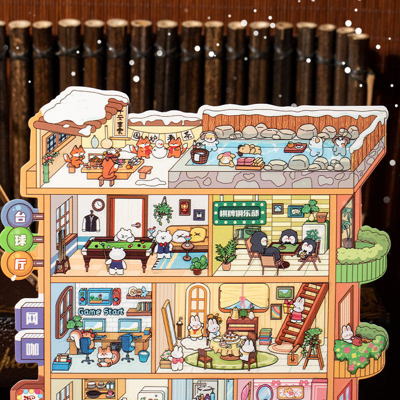 Big Size 3D Miniature Scene Stickers