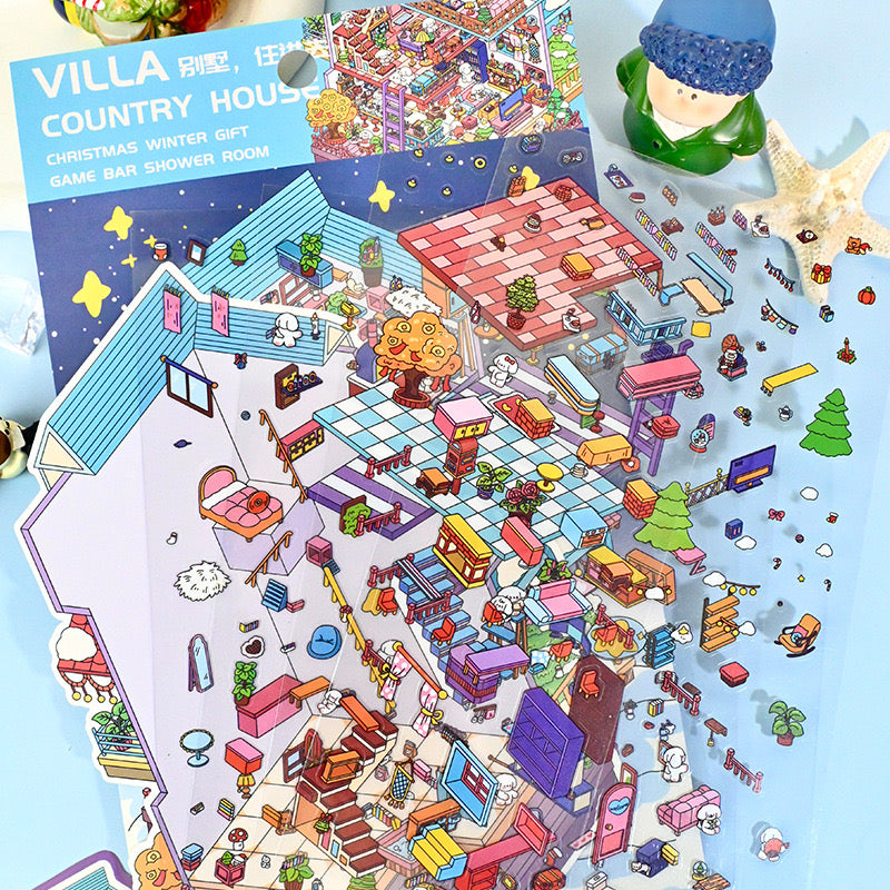 Big Size 3D Miniature Scene Stickers