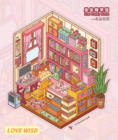 3D Sticker Scene, Make your Own Bedroom Kitchen Candy Store