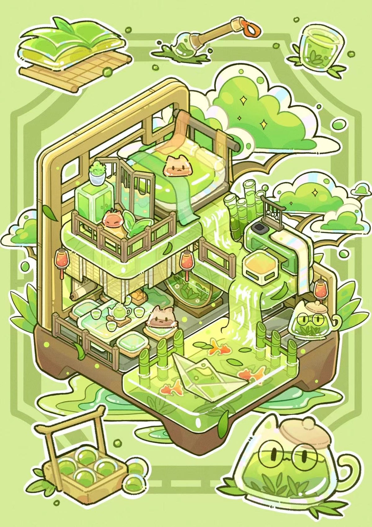 Jelly Landscape Sticker