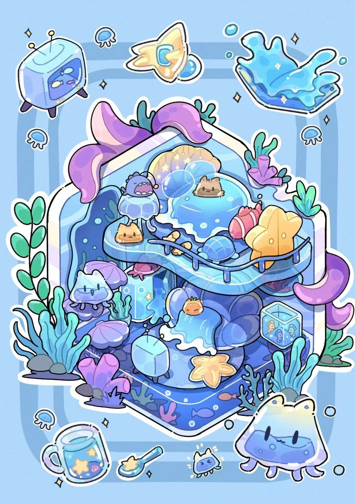 Jelly Landscape Sticker
