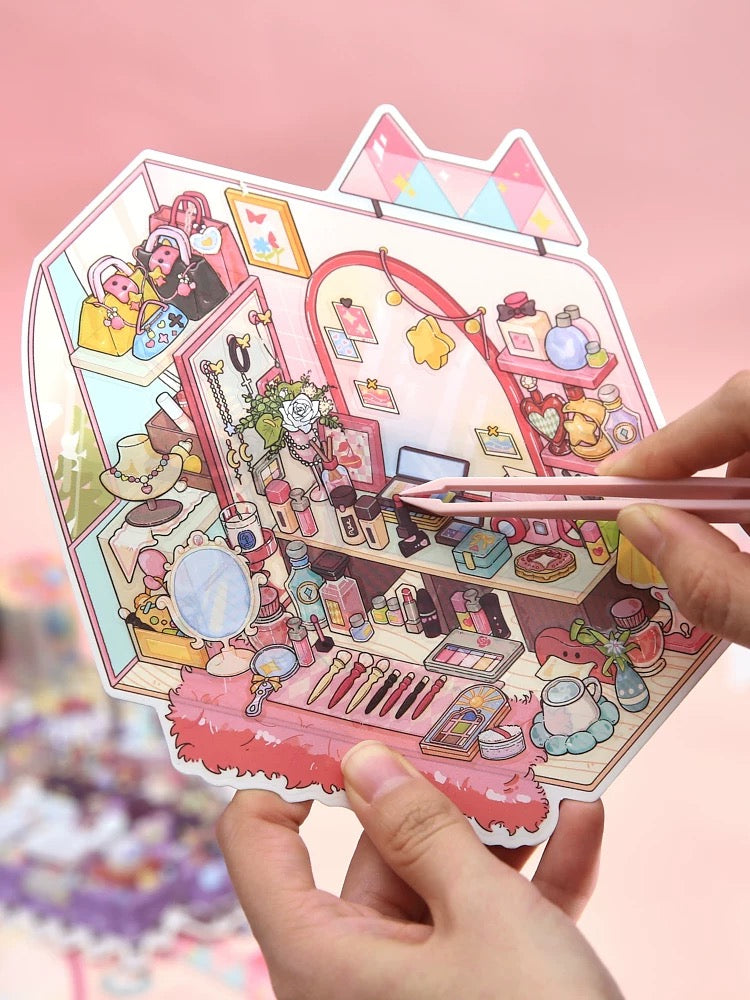 DIY Your Desk 3D Landscape Stickers
